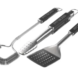 Pit Boss 3-teiliges Grillbesteckset – Grillzange, Grillbürste und Grillwender Angebot